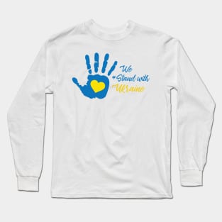 We stand with Ukraine, Fu*k Putin, Stand with Ukraine, Stop War, Middle Finger, Anti Putin, Strong Ukraina T-Shirt, Save Ukraine, Peace T-Shirt Long Sleeve T-Shirt